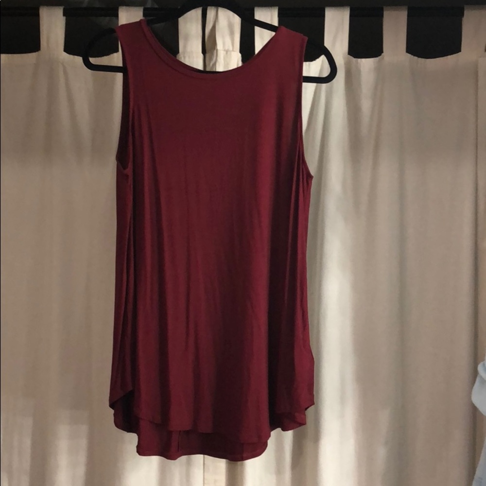 Red tank top